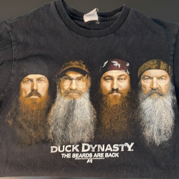 DUCK DYNASTY Beards are Back Tshirt and Camo Trapper Hat Brothers of the Beard - Picture 2 of 16
